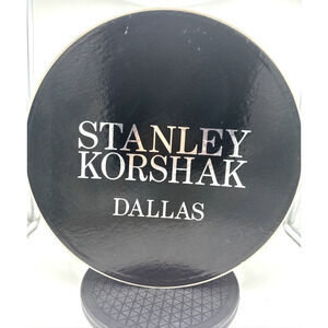 Vintage Extra Large Stanley Korshak Empty Black Hat Box Ultra Rare Dallas